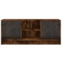 TV cabinet with smoked oak glass doors 102x37x42 cm by , TV Furniture - Ref: Foro24-836375, Price: 69,50 €, Discount: %