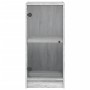 Auxiliary cabinet with Sonoma gray glass doors 35x37x75.5 cm by , Sideboards - Ref: Foro24-836404, Price: 50,25 €, Discount: %