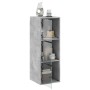 Concrete gray glass door wall cabinet 35x37x100 cm by , Lockers and storage cabinets - Ref: Foro24-836486, Price: 68,01 €, Di...