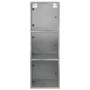 Concrete gray glass door wall cabinet 35x37x100 cm by , Lockers and storage cabinets - Ref: Foro24-836486, Price: 68,01 €, Di...