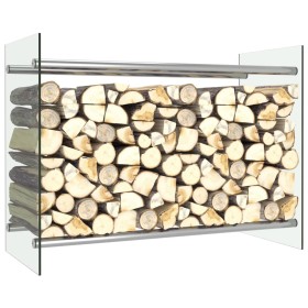 Transparent glass woodshed 80x35x60 cm by vidaXL, Firewood bags and holders - Ref: Foro24-282831, Price: 72,99 €, Discount: %