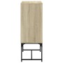 Auxiliary cabinet with Sonoma oak glass doors 69x37x100 cm by , Sideboards - Ref: Foro24-836548, Price: 70,05 €, Discount: %