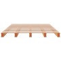 Solid wax brown pine wood pallet bed 140x200 cm by , Beds and slatted bases - Ref: Foro24-844455, Price: 189,26 €, Discount: %