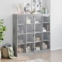 Regal mit grauen Holzwerkstofftüren, 136 x 37 x 142 cm von , Bücherregale und Regale - Ref: Foro24-3206520, Preis: 250,43 €, ...