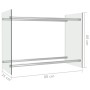 Transparent glass woodshed 80x35x60 cm by vidaXL, Firewood bags and holders - Ref: Foro24-282831, Price: 72,75 €, Discount: %