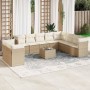 11-piece garden sofa set with beige synthetic rattan cushions by , Garden sets - Ref: Foro24-3217868, Price: 867,70 €, Discou...