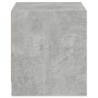 Bedside table with concrete gray glass door 35x37x42 cm by , Nightstands - Ref: Foro24-836349, Price: 40,17 €, Discount: %