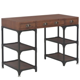 Desk with 3 drawers 110x50x78 cm solid fir wood by vidaXL, Desks - Ref: Foro24-247615, Price: 228,57 €, Discount: %