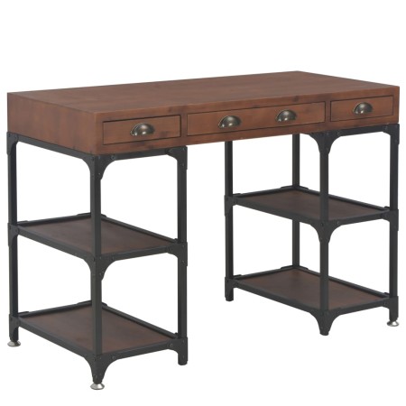 Desk with 3 drawers 110x50x78 cm solid fir wood by vidaXL, Desks - Ref: Foro24-247615, Price: 228,99 €, Discount: %