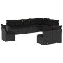 Set de sofás de jardín 10 pzas cojines ratán sintético negro de , Sofás modulares de exterior - Ref: Foro24-3251442, Precio: ...