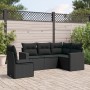 5-piece garden furniture set and black synthetic rattan cushions by , Modular outdoor sofas - Ref: Foro24-3251302, Price: 371...