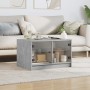 Couchtisch mit Glastüren aus Beton 68x50x42 cm von , Couchtisch - Ref: Foro24-836367, Preis: 67,99 €, Rabatt: %