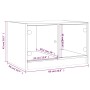 Couchtisch mit Glastüren aus Beton 68x50x42 cm von , Couchtisch - Ref: Foro24-836367, Preis: 66,14 €, Rabatt: %