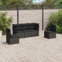 5-teiliges Gartenmöbel-Set und schwarze synthetische Rattankissen von , Gartensets - Ref: Foro24-3249184, Preis: 314,31 €, Ra...