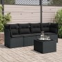 5-piece garden furniture set and black synthetic rattan cushions by , Garden sets - Ref: Foro24-3249074, Price: 334,87 €, Dis...