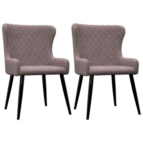 Pink velvet dining chairs 2 units by vidaXL, dining chairs - Ref: Foro24-282529, Price: 138,99 €, Discount: %