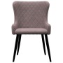 Pink velvet dining chairs 2 units by vidaXL, dining chairs - Ref: Foro24-282529, Price: 138,91 €, Discount: %