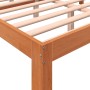 Estructura cama con cabecero madera pino marrón cera 120x200 cm de , Camas y somieres - Ref: Foro24-844273, Precio: 92,92 €, ...