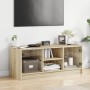 TV cabinet with glass doors Sonoma oak 102x37x42 cm by , TV Furniture - Ref: Foro24-836373, Price: 69,50 €, Discount: %