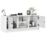 Mueble de TV con puertas de vidrio blanco 102x37x42 cm de , Muebles TV - Ref: Foro24-836371, Precio: 71,54 €, Descuento: %