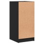 Armario auxiliar con puertas de vidrio negro 35x37x75,5 cm de , Aparadores - Ref: Foro24-836400, Precio: 60,12 €, Descuento: %