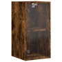 Wall cabinet with smoked oak glass doors 35x37x68.5 cm by , Lockers and storage cabinets - Ref: Foro24-836480, Price: 45,87 €...