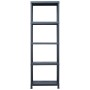 Plastic shelf 2 units 125 kg 60x30x180 cm black by vidaXL, Industrial shelving - Ref: Foro24-276257, Price: 122,06 €, Discoun...