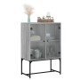 Armario auxiliar puertas de vidrio gris Sonoma 69x37x100 cm de , Aparadores - Ref: Foro24-836551, Precio: 79,75 €, Descuento: %