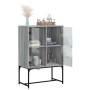 Auxiliary wardrobe with Sonoma gray glass doors 69x37x100 cm by , Sideboards - Ref: Foro24-836551, Price: 79,75 €, Discount: %