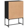 Auxiliary cabinet with black glass doors 69x37x100 cm by , Sideboards - Ref: Foro24-836547, Price: 80,38 €, Discount: %