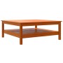 Solid wax brown pine wood coffee table 100x100x40 cm by , Coffee table - Ref: Foro24-844470, Price: 144,32 €, Discount: %