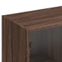 Estantería con puertas madera marrón roble 136x37x142 cm de , Librerías y estanterías - Ref: Foro24-3206530, Precio: 266,21 €...