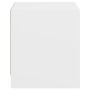 Mesitas de noche con puertas de vidrio 2 uds blanco 35x37x42 cm de , Mesitas de noche - Ref: Foro24-836344, Precio: 61,36 €, ...