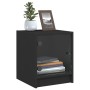 Bedside tables with glass doors 2 pcs black 35x37x42 cm by , Nightstands - Ref: Foro24-836346, Price: 61,36 €, Discount: %