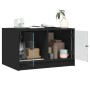 Coffee table with black glass doors 68x50x42 cm by , Coffee table - Ref: Foro24-836365, Price: 68,06 €, Discount: %