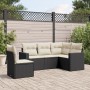 5-teiliges Gartenmöbel-Set und Kissen aus synthetischem Rattan schwarz von , Modulare Sofas für den Außenbereich - Ref: Foro2...