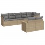 Garden sofa set with beige cushions 8 pcs PE rattan by , Modular outdoor sofas - Ref: Foro24-3251556, Price: 675,99 €, Discou...