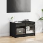 TV-Möbel mit schwarzen Glastüren 68x37x42 cm von , TV-Möbel - Ref: Foro24-836358, Preis: 58,39 €, Rabatt: %