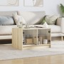 Center table with Sonoma oak glass doors 68x50x42 cm by , Coffee table - Ref: Foro24-836366, Price: 66,14 €, Discount: %