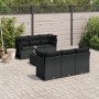 7-teiliges Garten-Esszimmerset und Kissen synthetisches Rattan schwarz von , Gartensets - Ref: Foro24-3249094, Preis: 512,34 ...