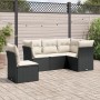 5-teiliges Gartenmöbel-Set und Kissen aus synthetischem Rattan schwarz von , Gartensets - Ref: Foro24-3249475, Preis: 329,63 ...