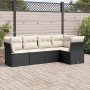 5-teiliges Gartenmöbel-Set und Kissen aus synthetischem Rattan schwarz von , Gartensets - Ref: Foro24-3249435, Preis: 329,63 ...