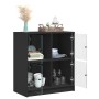 Auxiliary cabinet with black glass doors 68x37x75.5 cm by , Sideboards - Ref: Foro24-836379, Price: 86,99 €, Discount: %