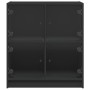 Auxiliary cabinet with black glass doors 68x37x75.5 cm by , Sideboards - Ref: Foro24-836379, Price: 86,99 €, Discount: %