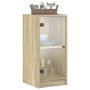 Auxiliary cabinet with Sonoma oak glass doors 35x37x75.5 cm by , Sideboards - Ref: Foro24-836401, Price: 48,69 €, Discount: %