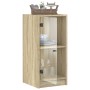 Auxiliary cabinet with Sonoma oak glass doors 35x37x75.5 cm by , Sideboards - Ref: Foro24-836401, Price: 48,69 €, Discount: %