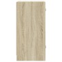 Auxiliary cabinet with Sonoma oak glass doors 35x37x75.5 cm by , Sideboards - Ref: Foro24-836401, Price: 48,69 €, Discount: %