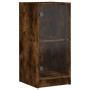 Armario auxiliar puertas de vidrio roble ahumado 35x37x75,5 cm de , Aparadores - Ref: Foro24-836403, Precio: 50,09 €, Descuen...