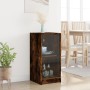 Auxiliary cabinet with smoked oak glass doors 35x37x75.5 cm by , Sideboards - Ref: Foro24-836403, Price: 48,69 €, Discount: %