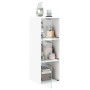 Wall-mounted cabinet with white glass doors 35x37x100 cm by , Lockers and storage cabinets - Ref: Foro24-836483, Price: 70,18...